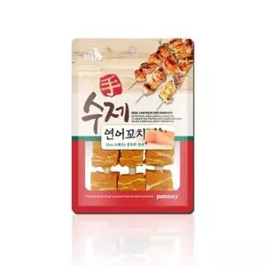 (2개묶음)펫스토리 수제 연어꼬치 90g