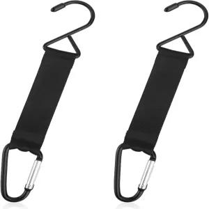 고스노르 2pcs 펜스 후크 카라비너 야구 가방 다기능 테니스 백팩 아웃도어 캠핑 장비 걸이 버클 클립 농구
