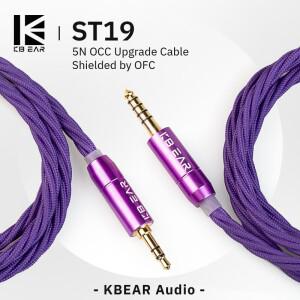 KBEAR ST19 4 코어 이어 버드 교체 5N OCC 업그레이드 후크 케이블 KB01 Lark KS1 용 3.5/4.4mm MMCX/QDC/0