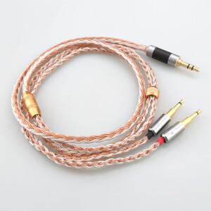 2x2.5mm HIFIMAN HE1000 HE400S HE560 Oppo PM-1 헤드폰 업그레이드 케이블용 16 코어 XLR/3.5/4.4mm 밸런