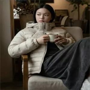 내셔널지오그래픽 N261UDW200 모션라이트 경량 구스다운 점퍼 SILVER BIRCH 경량