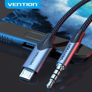 Vention 마이크로 USB-3.5mm 오디오 케이블  Hi-Fi 사운드 카드 노래방 3.5 잭 어댑터  samsung 호환 샤오