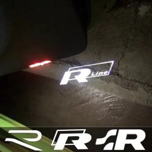 [호환품]자동차 도어 환영 조명 폭스바겐 호환 VW R 라인 Rline 골프 Tiguan CC Jetta Passat T-ROC Touare