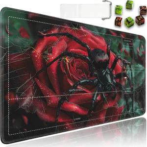 존이 있는 JVGFYNKL MTG 플레이매트 매직 더 개더링 스무스 서피스 카드 게임 24 x 14 보관 가방이 TCG