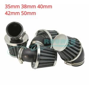 [호환품]35mm 40mm 구부러진 에어 필터 클리너 혼다 호환 CRF SSR SUNL TAOTAO Yamaha Pit Dirt BIKE ATV 5