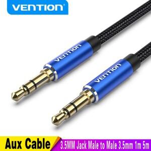 Vention Aux 케이블 3.5mm 잭 수-수 오디오 잭  jbl호환 헤드폰 샤오미호환 원플러스 스피커 자동차 코드 5