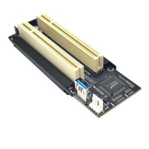 [호환품]m.2 pcie nvme - 2xPCI 어댑터 케이블 PCIE x1 라이저 카드 확장 드라이버 변환기 없음