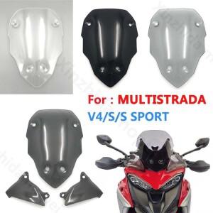 [호환품]MULTISTRADA MTS V4/S 스포츠용 앞유리 윈드 디플렉터 플레이트 측면 패널 그레이