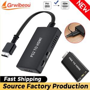 플스호환-HDMI 호환 어댑터 PlayStation2-HD 비디오 컨버터 게임 케이블은  플스호환 디스플레이 모드를 지