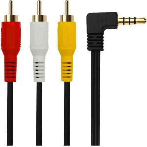 소니호환 JVC 호환 캐논호환 삼성호환 캠코더용 3.5mm 플러그 - 3 RCA 오디오 비디오 A/V 케이블 4FT