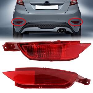 [호환품]L/R 후면 범퍼 반사 신호등 테일 안개 램프 어셈블리 Ford 호환 Fiesta WT Mk7 2009-2014 CMAX 교