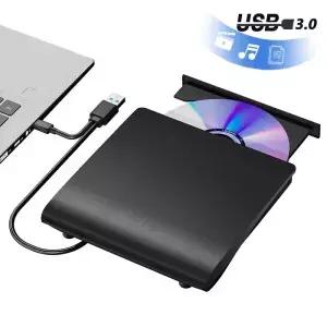 USB 3.0 타입-C 외장 CD 드라이브 2.0 슬림형 보호 기능이 있는 CD-RW DVD-ROM 버너 플레이어 노트북