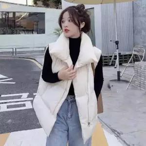3컬러 오버핏 여성캐주얼 패딩쪼끼 조끼점퍼 yeM98fQz