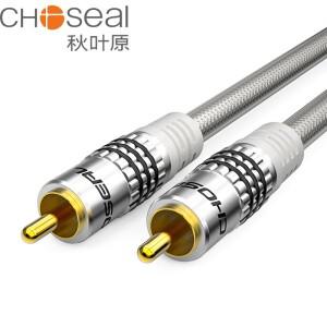 CHOSEAL RCA 디지털 오디오 동축 케이블 S/PDIF HDTV 서브우퍼 Hi-Fi 시스템용 남성-남성 스피커