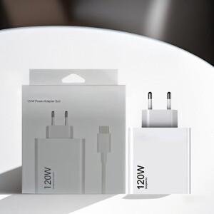 120W 초고속 충전기 터보 하이퍼 어댑터 (샤오미호환 15/14/13/11T 울트라 프로  레드미 12C  노트 11-14