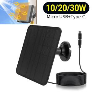EUFY호환Cam 3(S330)/ 3C(S300)/2/2C/2 Pro용 휴대용 셀 보조배터리 배터리  야외 태양 전지 패널 키트  20