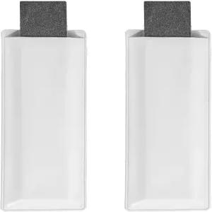신바나 2pcs 스 스케이트 샤프닝 스톤 10x2.5x0.6cm/3.94x0.98x0.24인치 파인 그릿 하키 피겨 핸드 샤프너