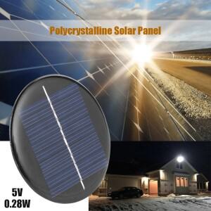 1/2개 60mm 0.28W 5V 원형 태양광 패널 보드 DIY 보조베터리 배터리 셀 충전기