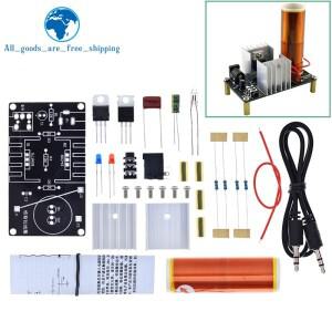 TZT 1/3세트 미니 테슬라 호환 코일 키트 15W 음악 플라즈마 스피커 무선 전송 DC 15-24V DIY