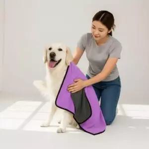 강아지 고양이 대형 극세사 목욕 타월 수건