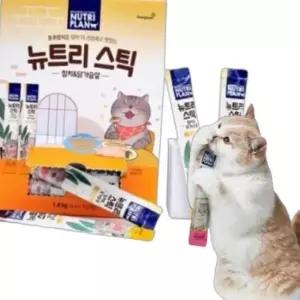 고양이 영양 스틱 참치 닭가슴살 100개입 1P 짜먹는
