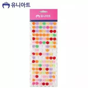 [셀러에이드]유니 데코 스티커 보석 혼합색상 다이어리꾸미기 공예 사무용품