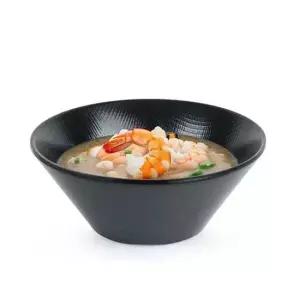 멜라민 바이오 블랙체크 업소용 국그릇 면기 10호 대접 국물