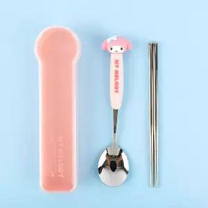 산리오 피규어 숟가락 젓가락 세트-마이멜로디