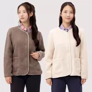 노카라 뽀글이 점퍼 플리스 양털 자켓