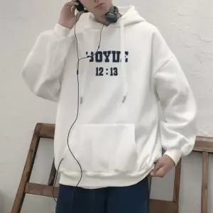 이쁜 남성티셔츠 남성상의 따뜻 기모 레터링 후드티