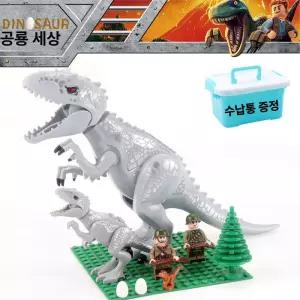 쥬라기시대 피규어 공룡 조립 유치원 티라노사우루스 동물 선물 교구 키즈 어린이 블록