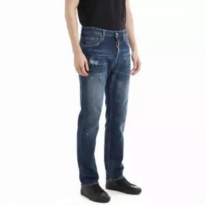 디스퀘어드2 26SS 블루 워시 디스트레스드 페인트 642 남자 청바지 S74LB1898 S30664 470