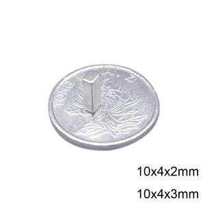 10X4X2 10x4x3 mm 강력 자석 X 가정용 냉장고, 사무실 DIY용 소형 블록