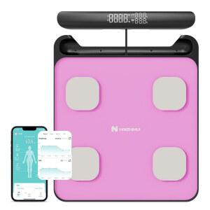 체중 및 지방 비율을 위한 Fitdays 스마트 체중계, BMI, 체지방 근육량을 28체 구성으로 하는 8전극 디지털 욕실 체중계 인쇄 가능한 신체 분석 보고서
