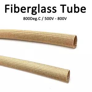 전선관 보호관 800Deg.C 800V 유리 섬유 튜브 ID 1 20mm HTG 케이블 슬리브 전기 알칼리 프리 땋은 절연 호