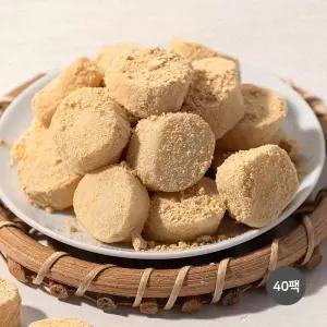 무궁화푸드 구슬 인절미 160g 국산찹쌀 빙수떡 콩고물 아이들간식 40개 간식 학교 화이트데이 생일파티 발