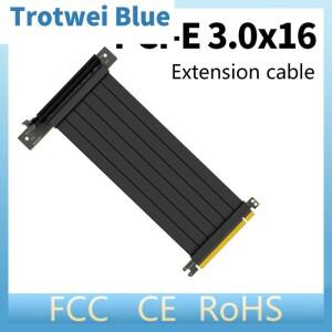 15/20/25/30/40/50/60cm 풀 스피드 3.0 PCIE X16 라이저 케이블 그래픽 카드 연장 GPU Express 차폐 익스