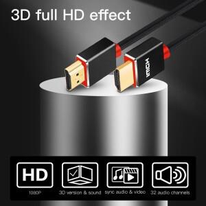 Shuliancable HD TV XBOX PS3 프로젝터 컴퓨터용 케이블, 1080P 3D 금도금 1m 2m 3m 5m