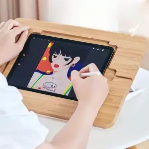 스케치 작업대 각도조절 홀더 거치대 우드 나무 드로잉 테이블 바이킹 미술 자전거 대나무판