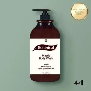 보태니컬 매스틱 바디워시 스위트 플로랄 1000mL 4개 향기 바디케어 스위트플로랄
