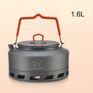 1.1L/1.6L 휴대용 초경량 야외 캠핑 식기 하이킹 빠른 열 주전자 커피 물