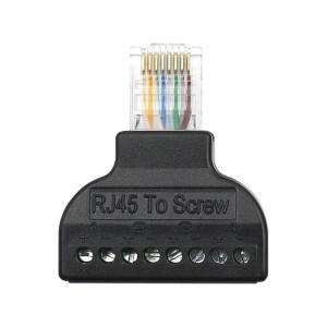 RJ45 남성형 8핀 AV 나사 단자 커넥터 변환기 네트워크 케이블 플러그 CCTV 인터넷 이더넷 어댑터
