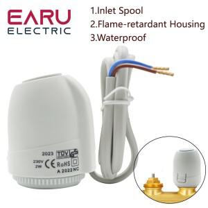 바닥 난방 밸브 NC AC 230V M30 x 1.5 TRV 전기 열 액추에이터 매니폴드 온도조절기