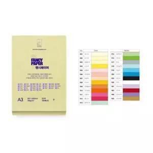 OA팬시페이퍼 ZZ83EF09 A3 180g(R05 분홍색 100매 두성)