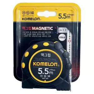 고품질 코메론 맥그립 자석줄자(5.5M) KMC-32D 양면눈금 고정 (W3E3EE3)