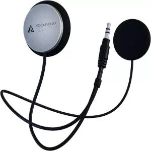 폼 스페이서 키트가 있는 I A S U XS2.1R 헬멧 스피커 - 고성능 헤드폰 대부분의 통신 시스템과 호환되는