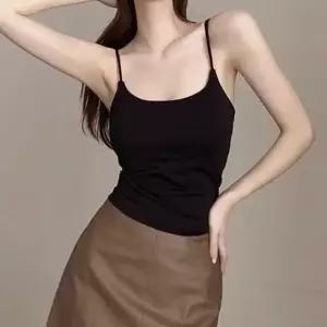고품질 스킨핏 캡내장 이너웨어 끈나시 레이어드나시 롱나시 크롭티 (WDFFFBC)