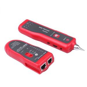 Kebidumei 이더넷 LAN 네트워크 케이블 테스터 RJ11 RJ45 Cat5 전화선 추적기, 토너 감지기, 라인 파인더