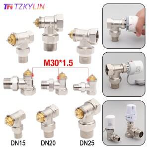 HVAC 시스템 DN15 DN20 온도 조절기 밸브용 헤드가 없는 각도  라디에이터
