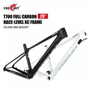자전거프레임 SAGMIT T700 카본 산악자전거 프레임 29er 풀 인터널 루팅 부스트 12x148mm 하드테일 UDH M